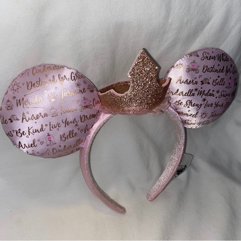 Rare Disney Parks Princess Tiara Crown Headband Ears - Picture 4 of 6